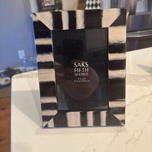 Saks Fifth Avenue 4x6 Black & White Zebra Print Frame